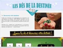 Tablet Screenshot of des-de-la-destinee.com